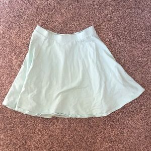 Mint High Waisted Skater Skirt